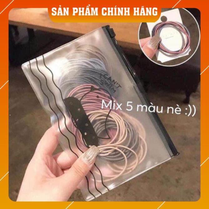 Dây buộc tóc set 5c - Chun buộc tóc - Phụ kiện tóc Hàn Quốc cao cấp