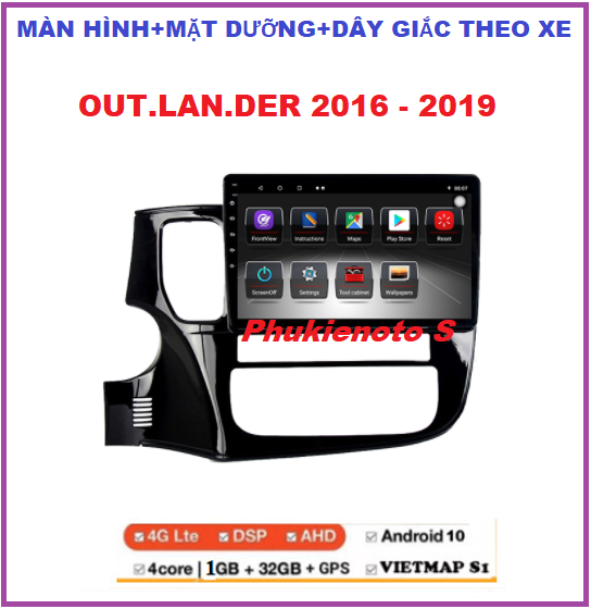 BỘ MÀN HÌNH XE OUT.LAN.DER Màn android 10. IPS chống chói, có TIẾNG VIỆT tích hợp vô lăng, camera Màn hình lắp sim 4G hoặc kết nối wifi  ram1G-rom32G xe OUT.LAN.DER 2016-2019 Màn hình android cho xe oto, đầu dvd androi có hỗ trợ lắp đặt