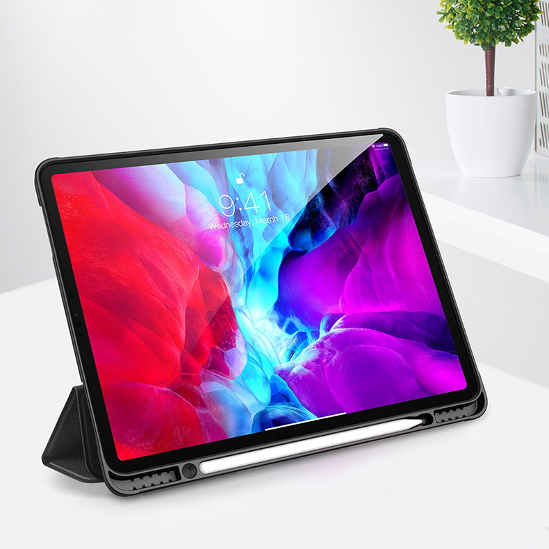 Bao Da Cover Dành Cho Apple Ipad Pro 11 Inch 2020 Có Khe Cho Apple Pencil Hỗ Trợ Smart Cover