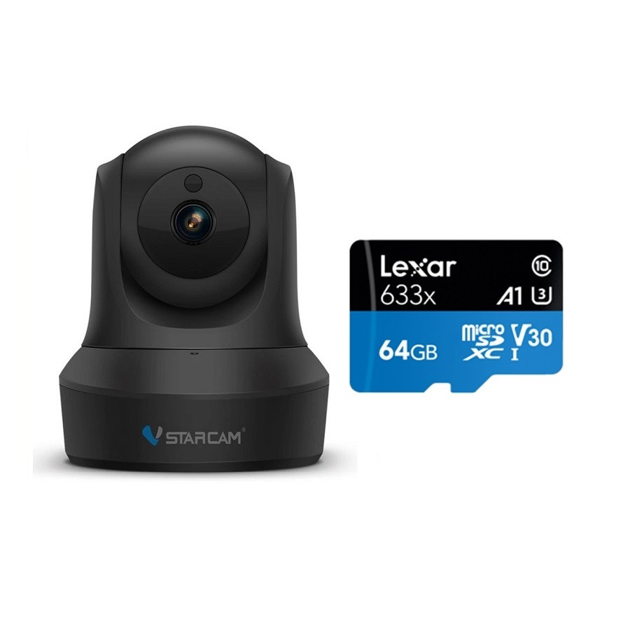 Camera Wifi IP Vstarcam C29s 2.0 - Full HD 1080p , Kèm thẻ nhớ 64GB A1 Lexar - Hàng chính hãng