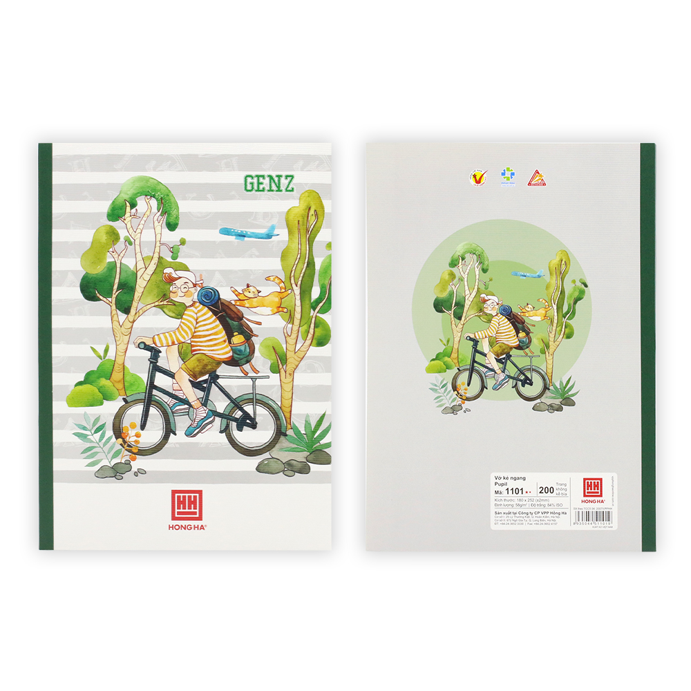 Vở kẻ ngang Hồng Hà 200 trang Pupil Gen Z - 1101