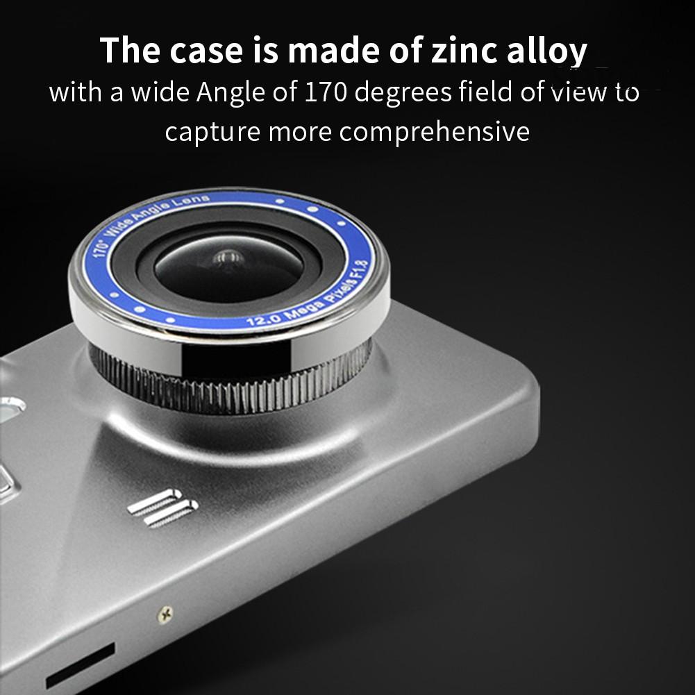 Camera Hành Trình Ống Kính Kép 3.6 Inch Hd 1080p 170 Độ Chuyên Dụng Cho Xe Hơi