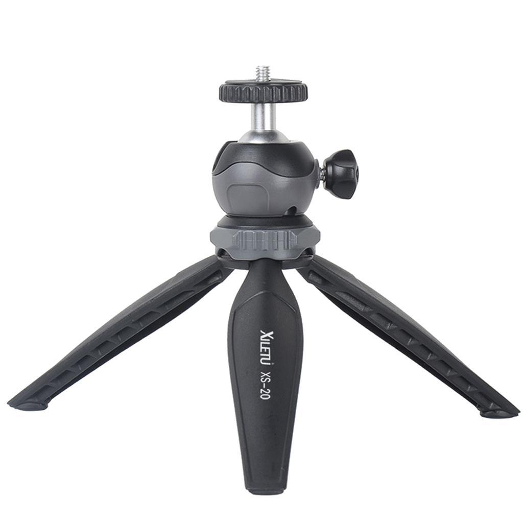 Mini Tabletop Handheld Tripod & Ball Head & Phone Clip for Digital Camera