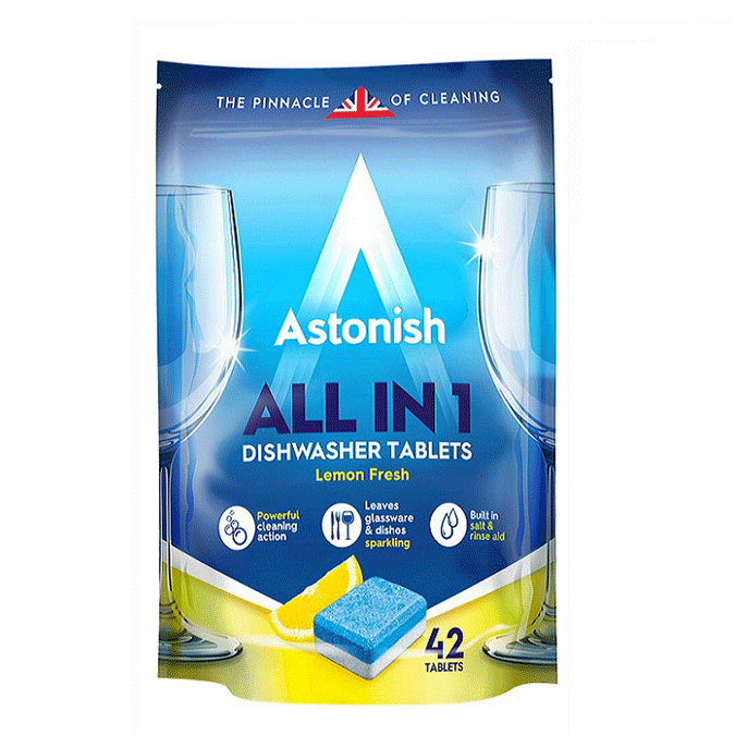 Viên rửa chén bát all in 1 Astonish C2170 hộp 42 viên