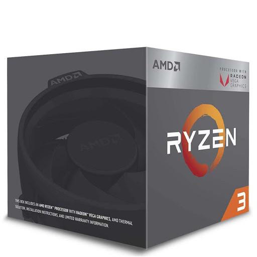 CPU AMD Ryzen 3 2200G (3.5GHz turbo up to 3.7GHz, 4 nhân 4 luồng, 6MB Cache, Radeon Vega 8, 65W) - S - Hàng chính hãng