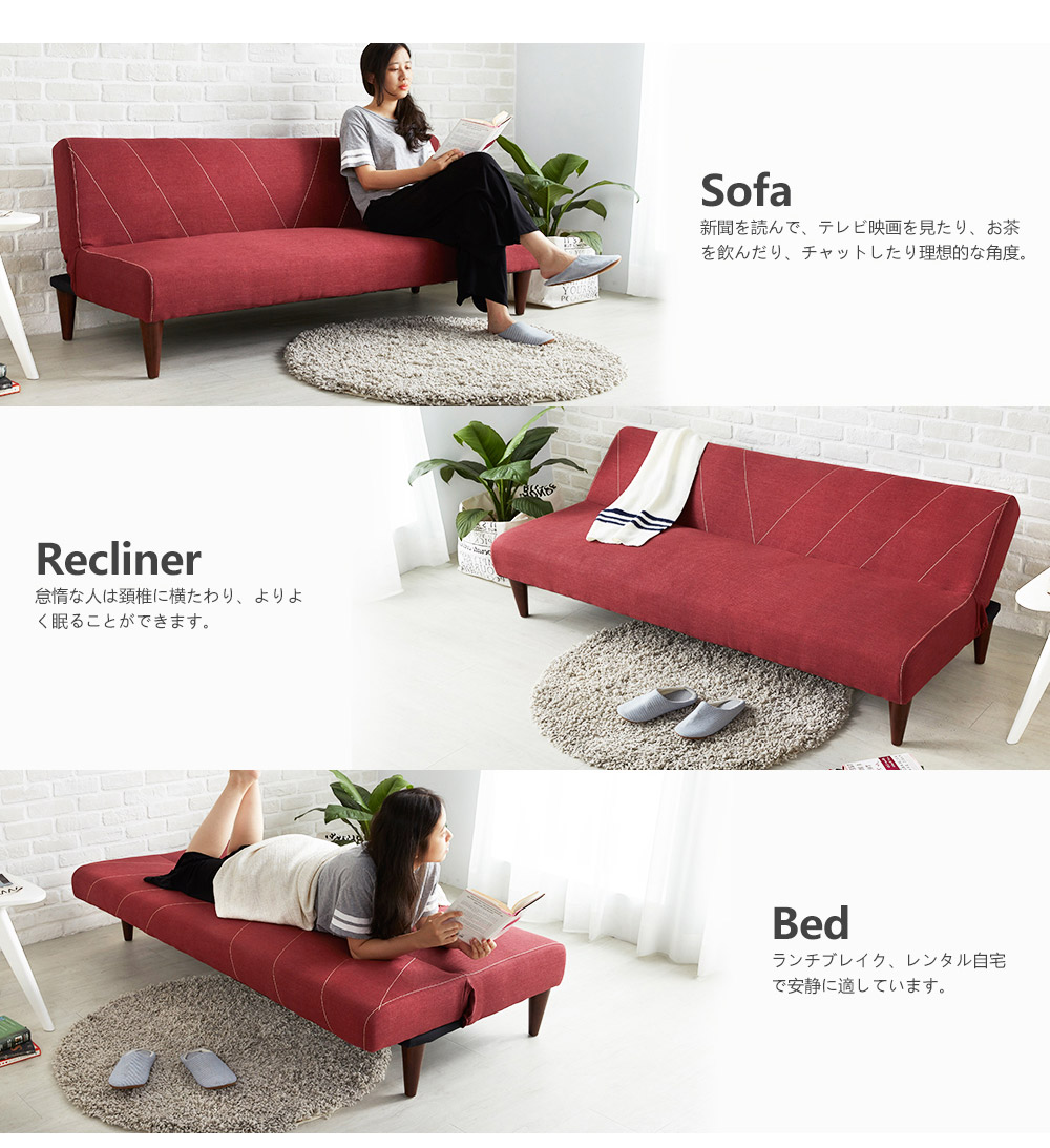 Sofa giường BNS-2002-Đỏ