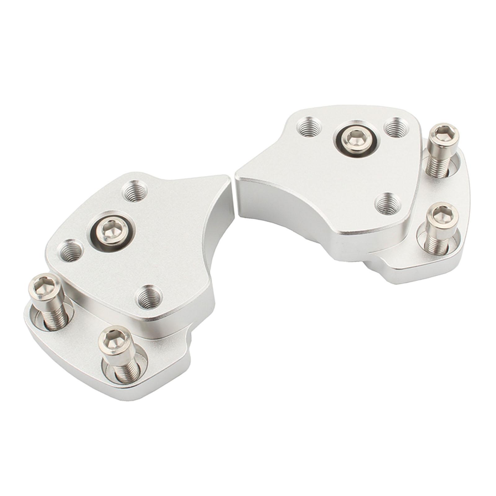 2pcs Universal Motorcycle Handlebar Riser Clamp Mount Set for Yamaha FJR1300
