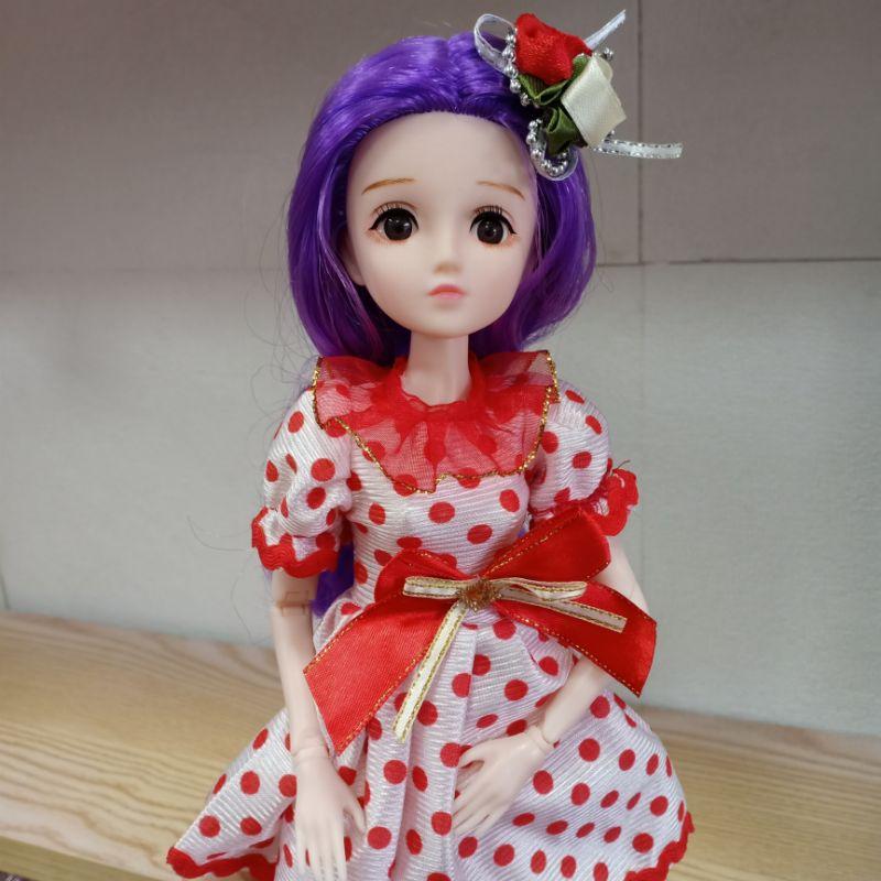 Búp Bê BJD 1/5 - 36cm Cơ Thể 21 Khớp Tóc Dài và Dày