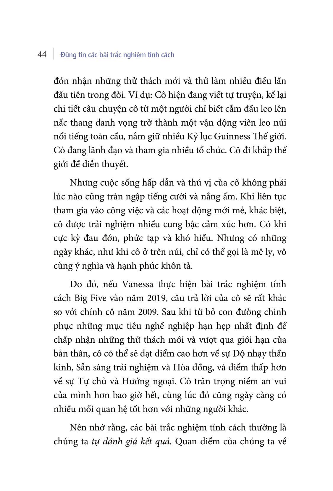 Sách Đừng Tin Các Bài Trắc Nghiệm Tính Cách (Phá Vỡ Giới Hạn Bản Thân Để Trở Thành Phiên Bản Tốt Nhất) - ảnh 18