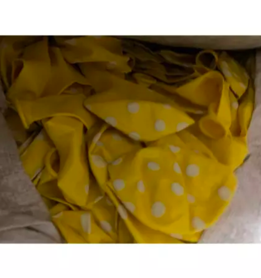 Bịch 100 quả bóng bay cao su chấm bi size 35cm (2.8gr)