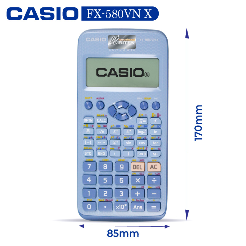 Máy tính Casio FX-580VNX, Bảo hành 7 năm - Hàng chính hãng Bitex