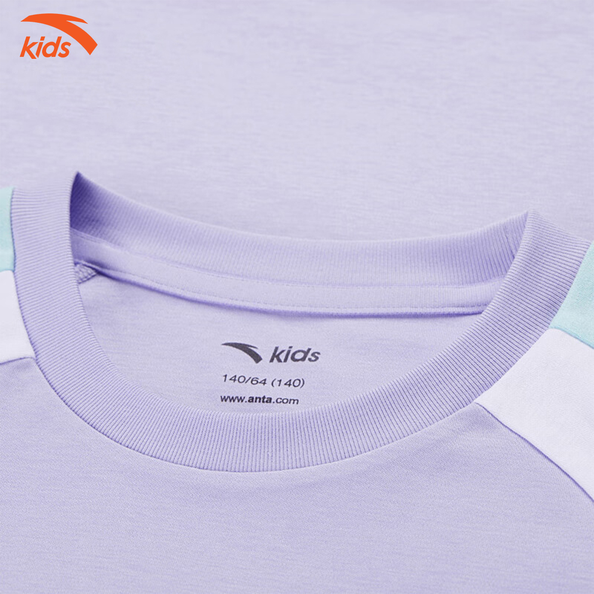 Áo phông thể thao bé gái Anta Kids dòng bóng rổ, vải cotton, thoáng khí W362328145