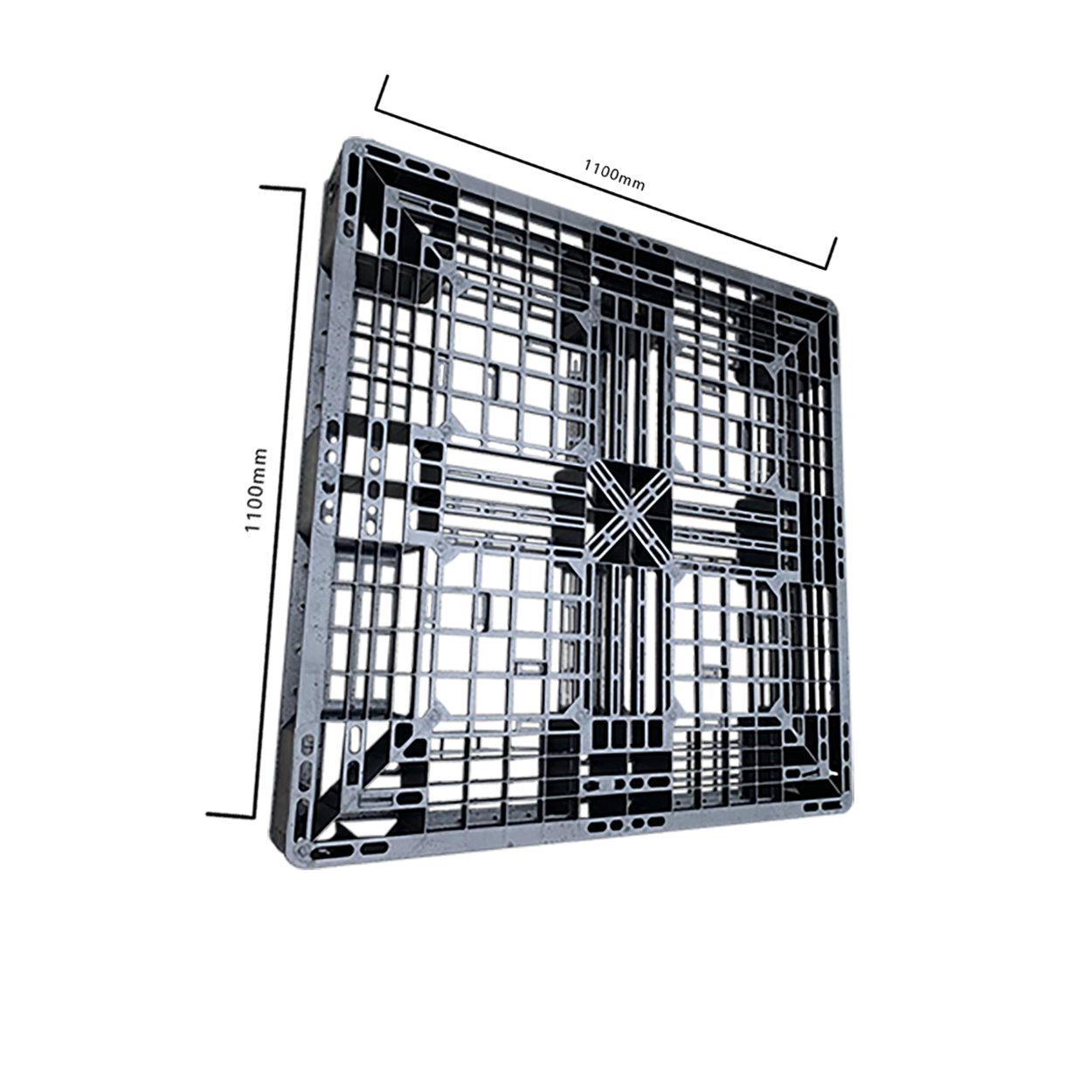 Pallet nhựa 1100x1100x125 đen