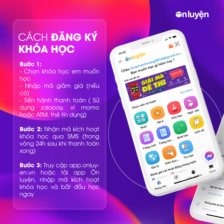 Toàn quốc - [E-voucher] 1 năm học khóa Thành thạo 60 chủ đề từ vựng Tiếng Anh thi Đại học - Onluyen.vn