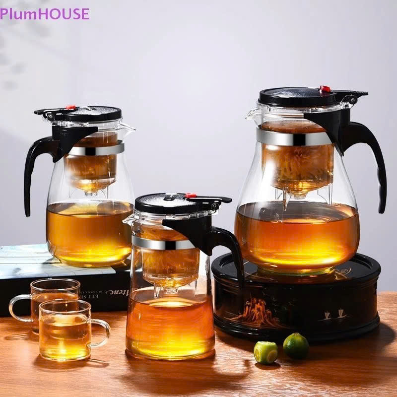 Ấm Pha Trà Thủy Tinh Có Lõi Lọc, Dung Tích 1.8L Chịu Nhiệt Tốt - Hàng Nhập Khẩu Bình Pha Trà, Cafe Có Lõi Lọc Hàng Cao Cấp