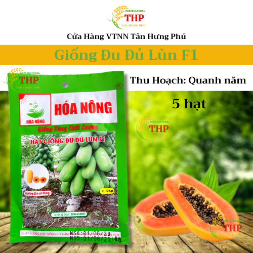 Hạt giống Đu Đủ Lùn F1 | Hạt Giống | gói 5 hạt