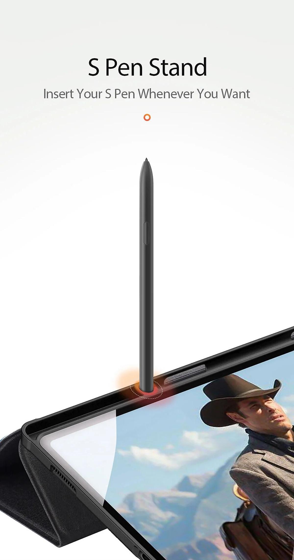Bao Da Dành Cho SamSung Galaxy Tab S9 FE, Tab S9 FE Plus Hiệu Dux Ducis Chống Sốc, Có Khay đựng Bút - Hàng Chính Hãng