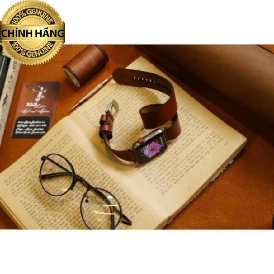 DÂY ĐỒNG HỒ ĐÔI DOUBLE STRAP DA BÒ THẬT CAO CẤP - CHÍNH HÃNG RAM LEATHER .
