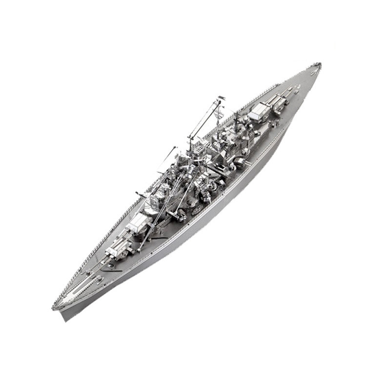 Mô hình thép 3D tự ráp tàu chiến Bismarck Battleship