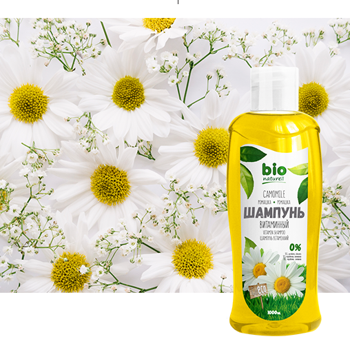 Dầu gội Bio Naturell chiết xuất hoa cúc la mã giúp tóc chắc khỏe  1000ml