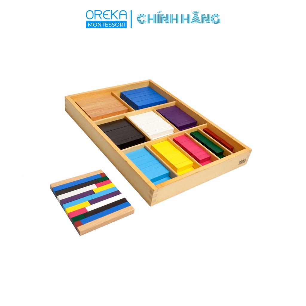 Đồ chơi trẻ em Oreka Montessori Hộp các thanh đếm số màu - 0542200