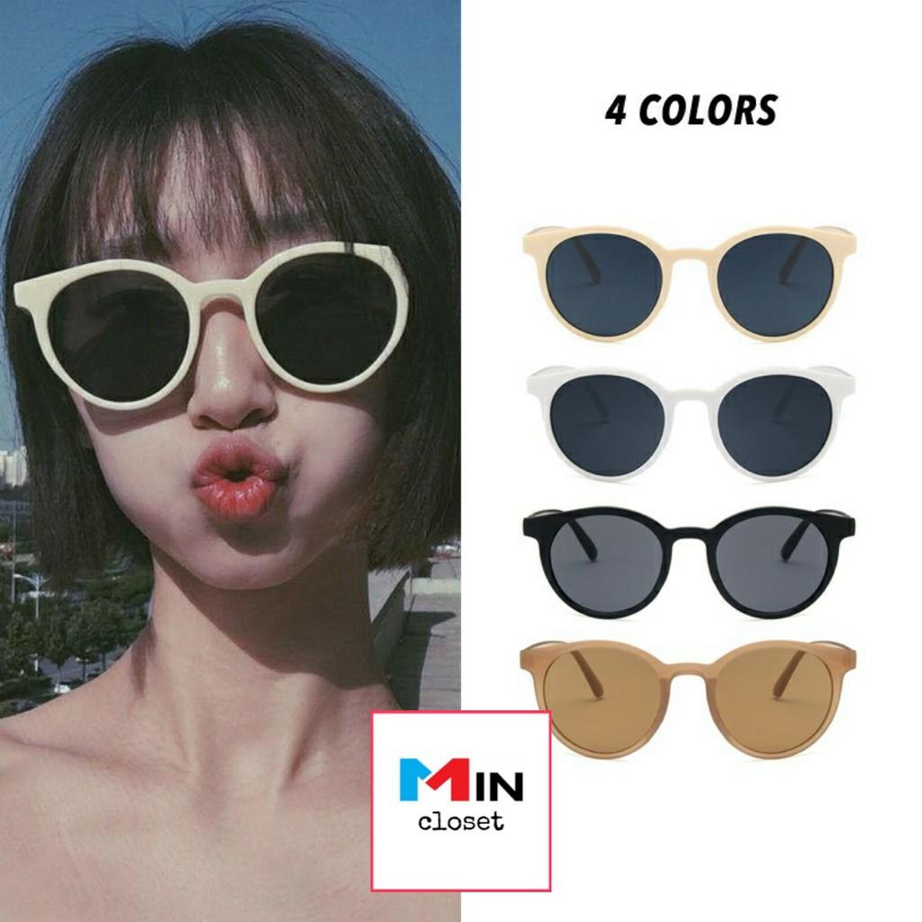 Kính Mát  Kính Ulzzang Nam Nữ gọng tròn nhiều màu - Mincloset