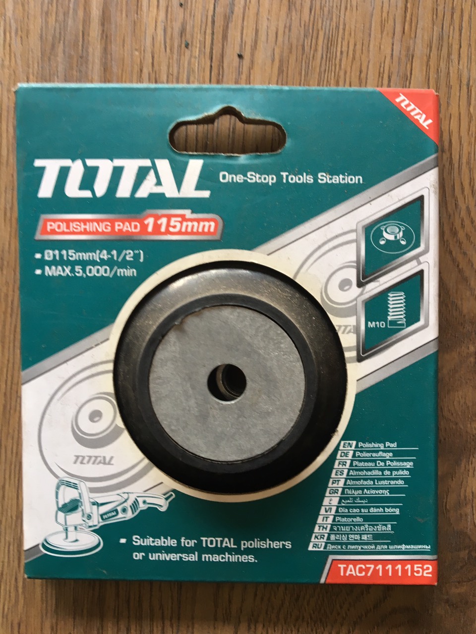 ĐĨA CAO SU ĐÁNH BÓNG 100MM TOTAL TAC7111152