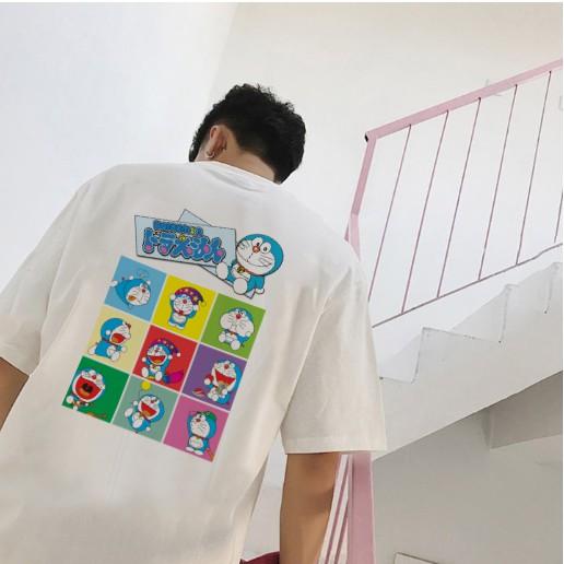 Áo Thun Unisex DORAEMON Cute Siêu Đẹp Tay Lỡ