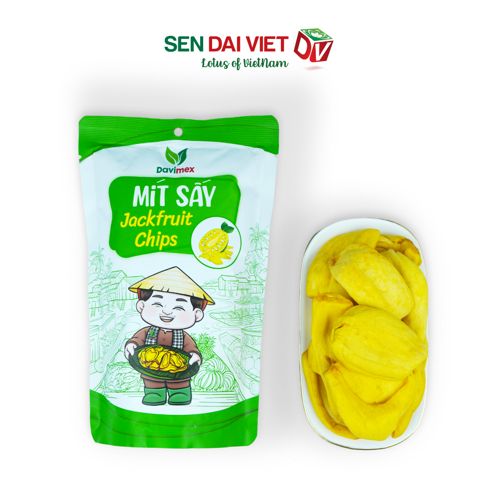 [Thùng 30 Gói ]Mít Sấy Giòn- Thức ăn sạch cho sức khỏe, Hương Vị Tự Nhiên, Thơm Ngon Toàn Diện, ĐV- Sen Đại Việt- Gói 35g- Date Mới Nhất