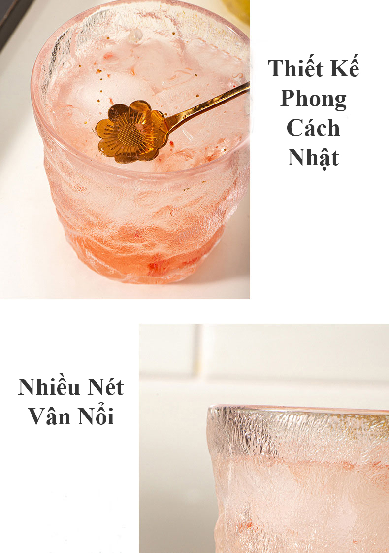 Ly Thủy Tinh Kiểu Dáng Sang Trọng Dạng Vân