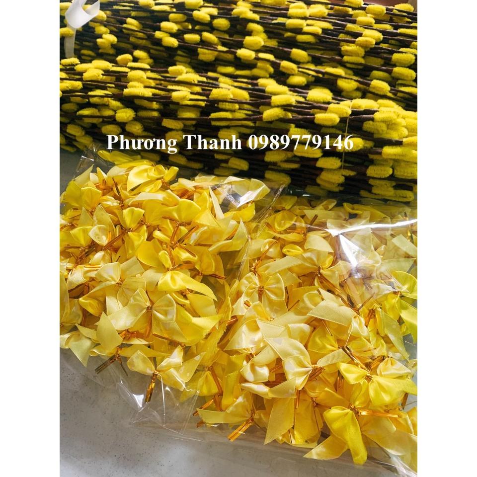 Nơ cột nụ tầm xuân, 2 cm, Bịch 20 cái