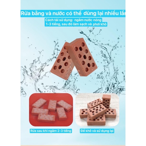 Đồ chơi lắp ráp xây nhà gạch mini mô phỏng như thật cho bé trai gái thử làm thợ xây tí hon, quà tặng sinh nhật cho bé