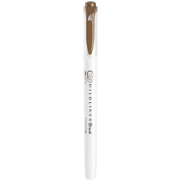 Hình ảnh Viết Cọ Nhật Mildliner - Zebra WFT8-ME - Màu Nâu