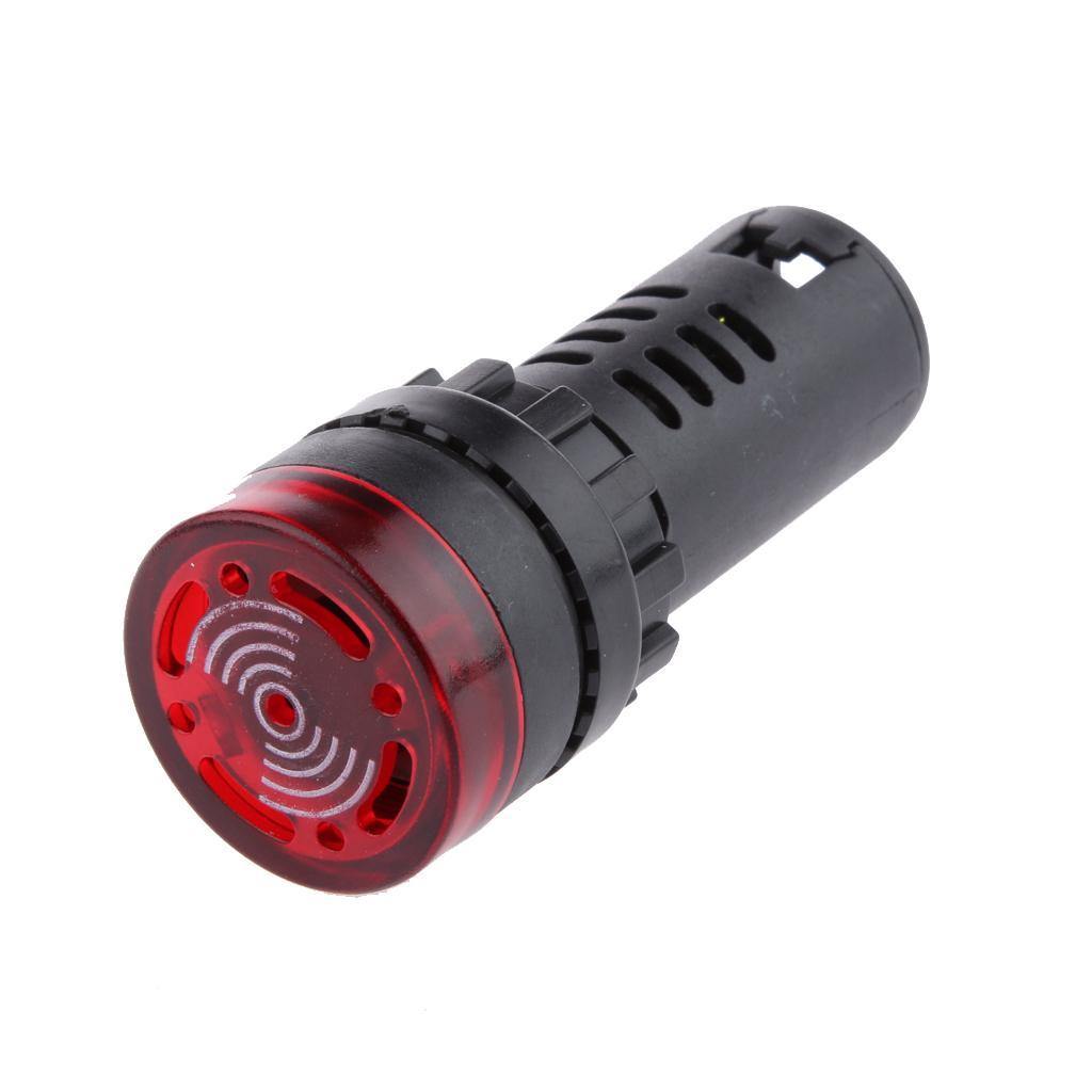 8X DC 24V 22mm Red LED Flash Indicator Light with