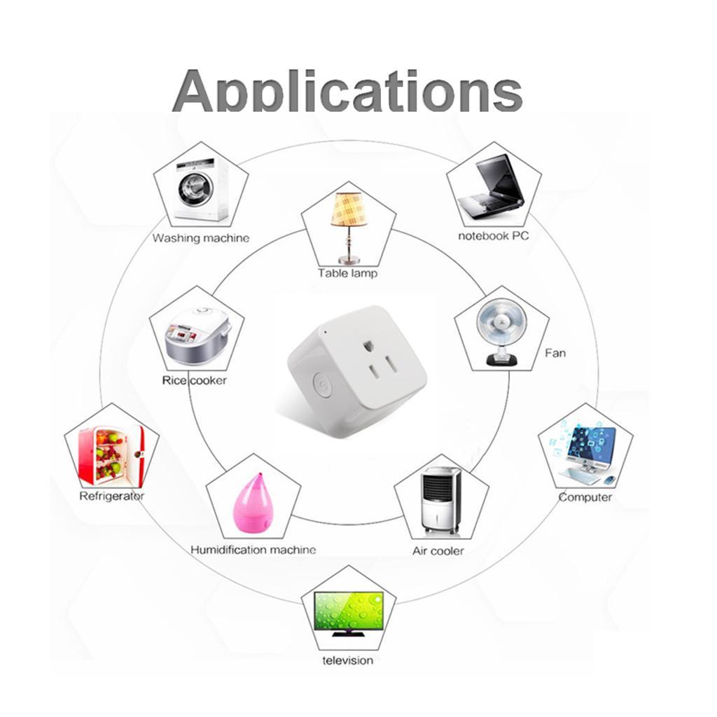 APP Mobile Phone Remote Control Switch Smart WiFi Socket Timer Power US Plug
