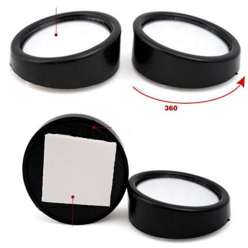 ️️ Bộ 2 gương phụ gắn gương chiếu hậu góc mù ô tô 206190