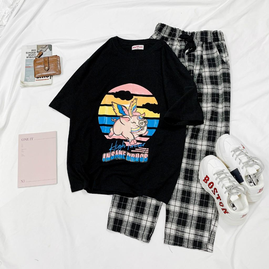 Áo thun tay lỡ UNISEX form rộng INSANE DRUGS ulzzang couple nam nữ