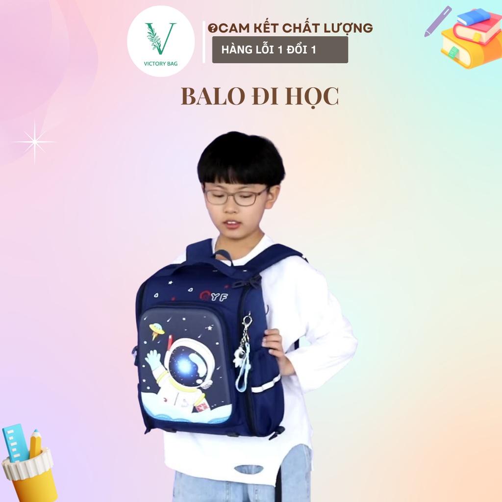 Balo Cặp Đi Học Chống Gù học si Cấp 1 Tiểu học Trai Gái Siêu Nhẹ Phi Hành Gia Pony Spiderman 6-7-8-9-10 tuổi-VICTORY-838