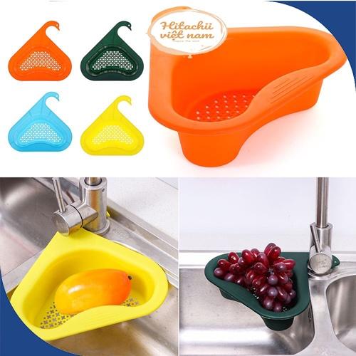 Giỏ Lọc Rác Bồn Rửa Bát Gài Bồn Rửa Tiện Lợi, Khay Lọc Rác Gắn Bồn Rửa Bát Rổ Nhựa Đựng Giẻ Rửa Chén Xà Phò