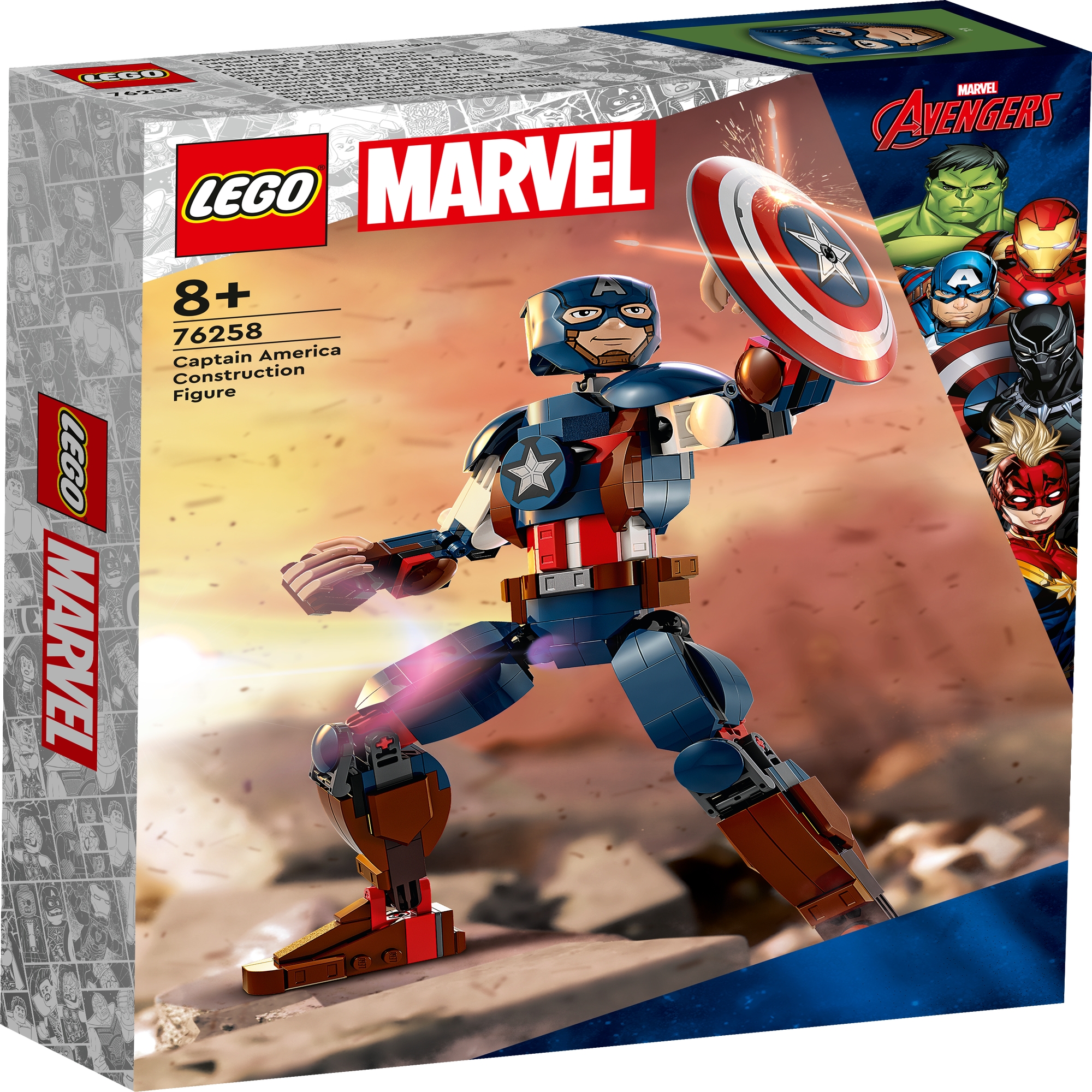 LEGO SUPERHEROES 76258 Đồ chơi lắp ráp Mô hình đội trưởng Mỹ Captain America -