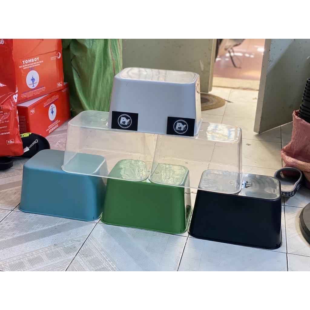 Khay Xanh Dương 7 lít kích thước 30x22x16 đủ màu, nuôi cá, trồng rau, đựng đồ tiện lợi