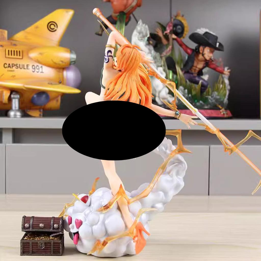 Mô Hình Nami Trạng Thái Chiến Đấu Và ZEUS 32Cm Mô hình One Piece Cao Cấp, Figure Mô Hình Anmie One Piece Luffy Vua Hải T