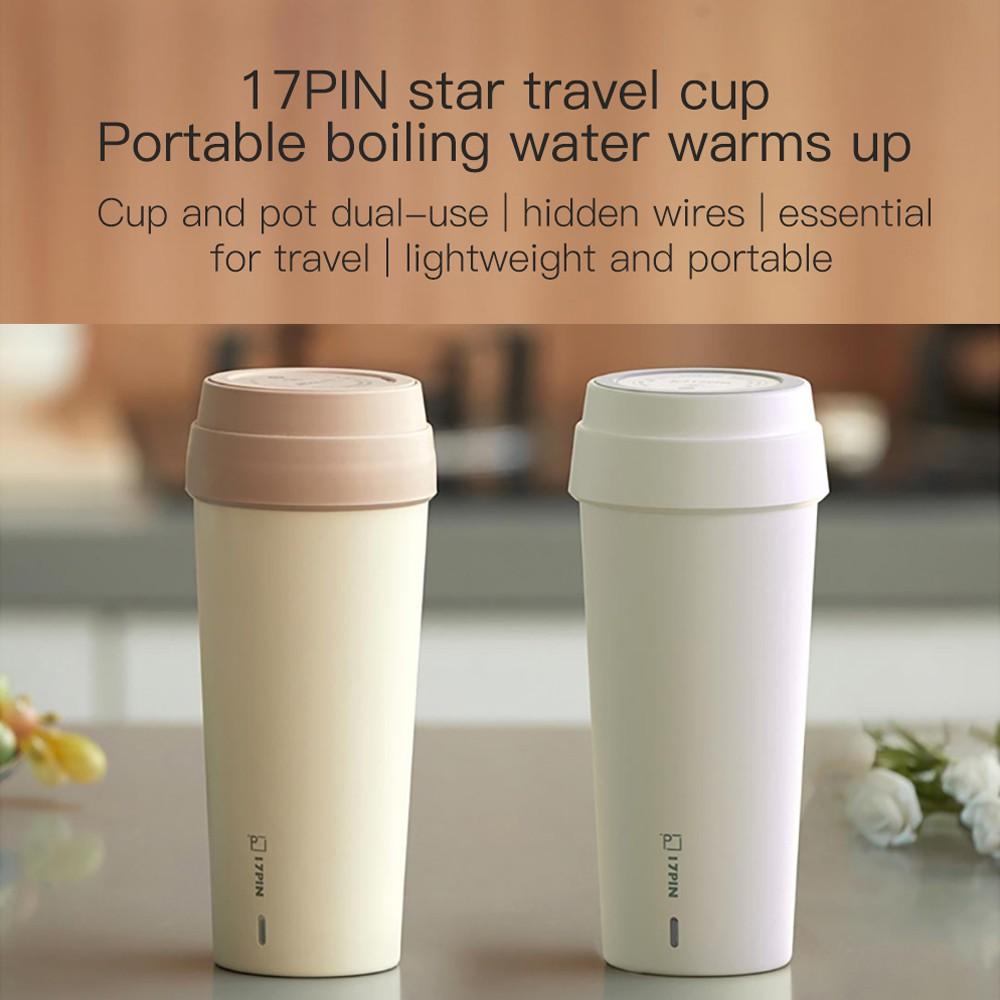 Cốc Đun Nước 17pin B001 Chất Liệu Thép Không Gỉ 304 Giữ Nhiệt Đa Năng 400ml Hàng nhập khẩu
