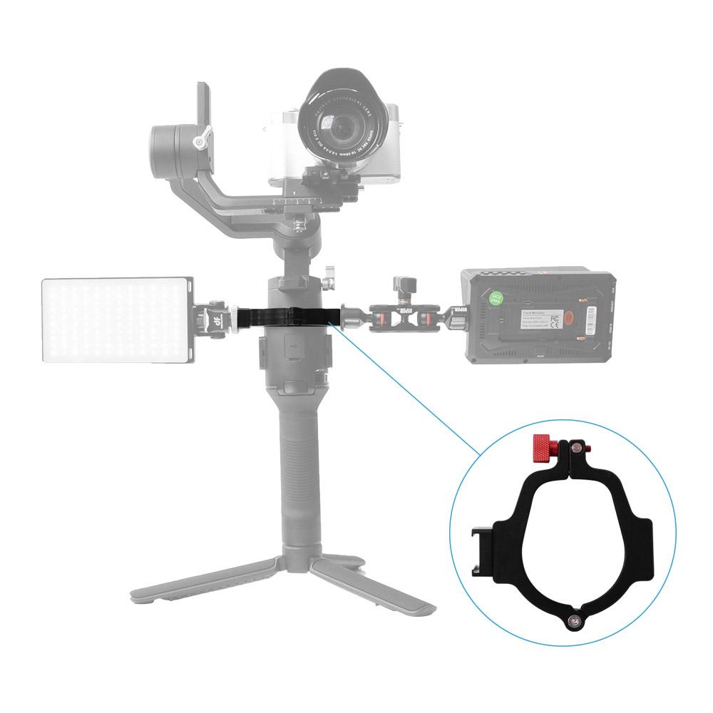 Gimbal Ổn định kim loại Vòng điều hợp mở rộng Tương thích với DJI Ronin SC để gắn Đèn LED màn hình micrô