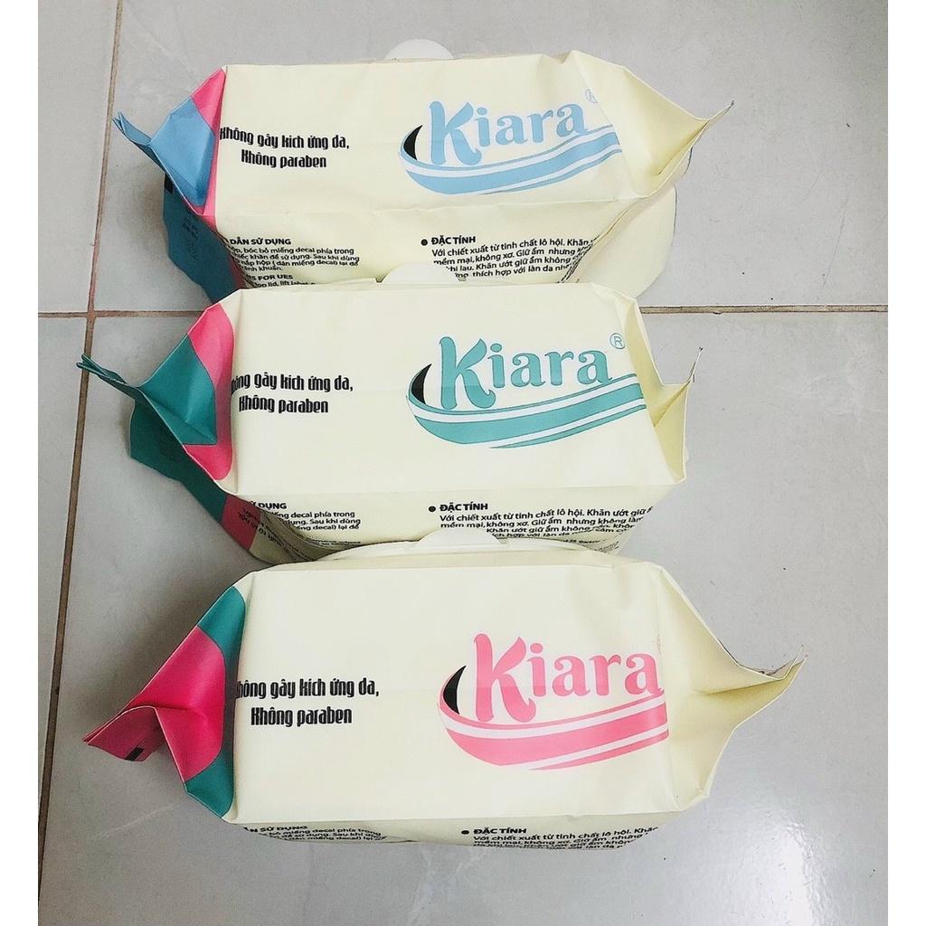 Khăn Giấy Ướt không mùi cao cấp 125gr - 125 tờ 【KIARA VÀNG TÚI LỤA】