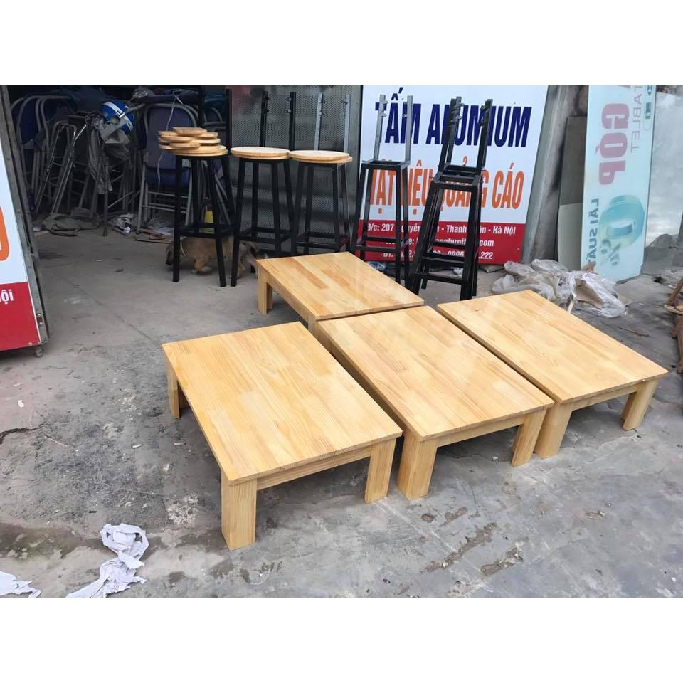 Bàn nhật gỗ thông 400 x 600 x Cao 300| bàn bệt cafe| bàn ô sin gỗ thông| bàn cà phê bệt| bàn bệt kiểu nhật