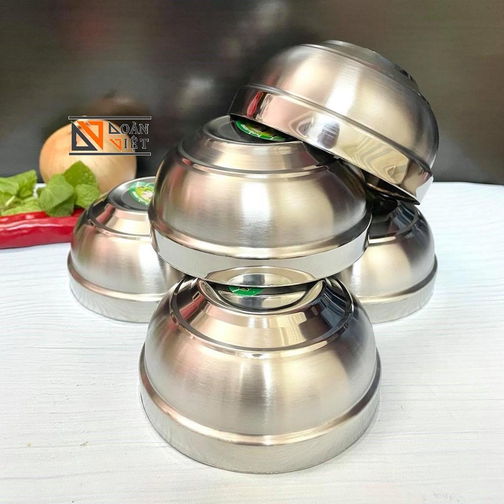 CHÉN INOX 2 LỚP CÁCH NHIỆT CAO CẤP - Combo 5 chén cơm