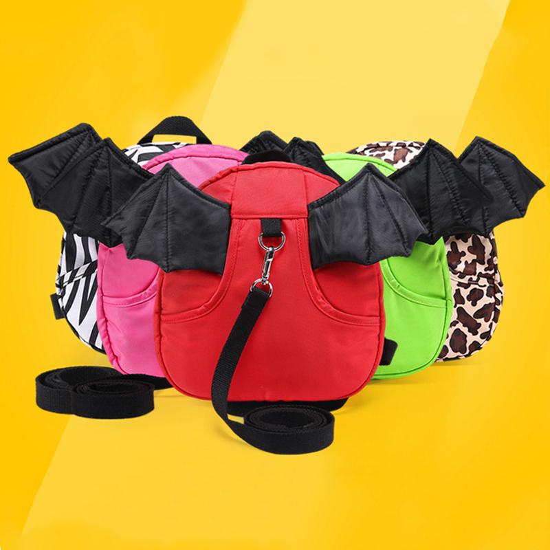 Dễ Thương Cho Trẻ Em Ba Lô Chống Mất Mini Hoạt Hình 3D Cánh Dơi Trường Túi Có Thể Điều Chỉnh Kéo Dây Cho Bé Ba Lô Trẻ Em Bé Gái bé Trai Tặng