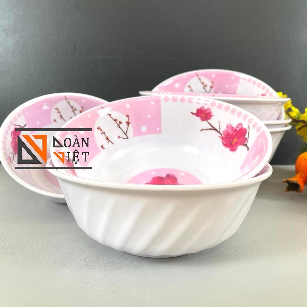 TÔ Melamine bộ [TÔ XOẮN] cao cấp NHIỀU SIZE - HÀNG VIỆT NAM CHẤT LƯỢNG CAO,c hịu nhiệt tốt, bóng đẹp, HOA VĂN SANG TRỌNG