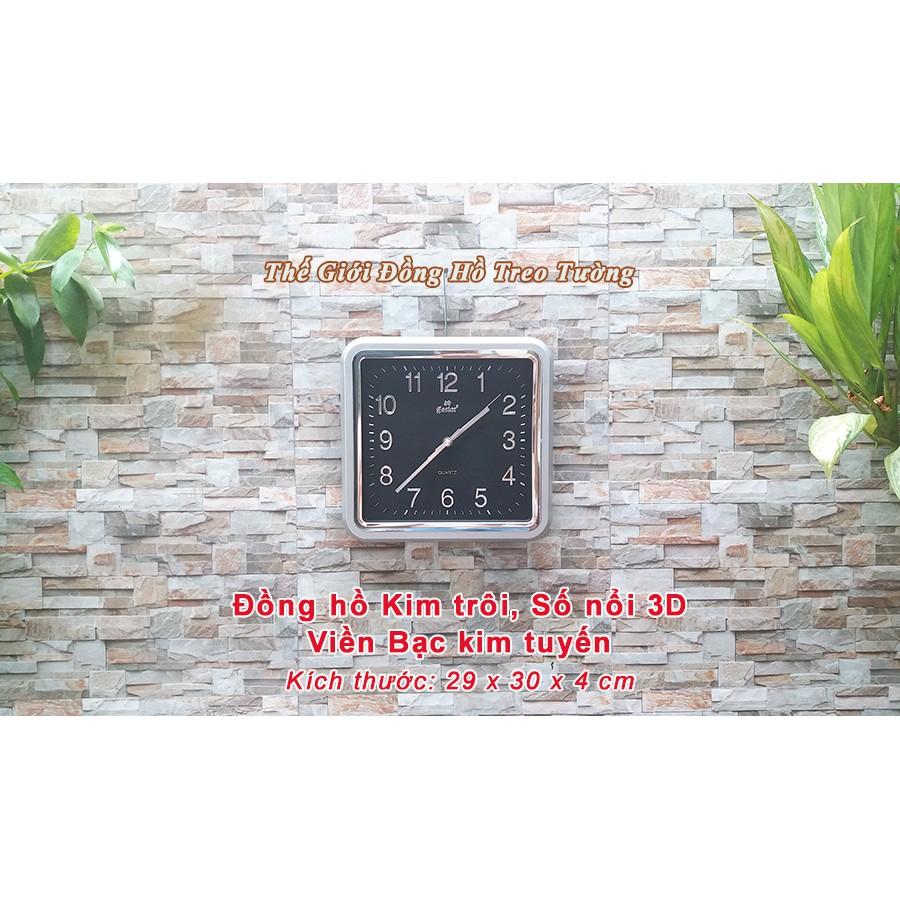 Đồng hồ Eastar Viền Bạc kim tuyến, Số nổi Ánh kim